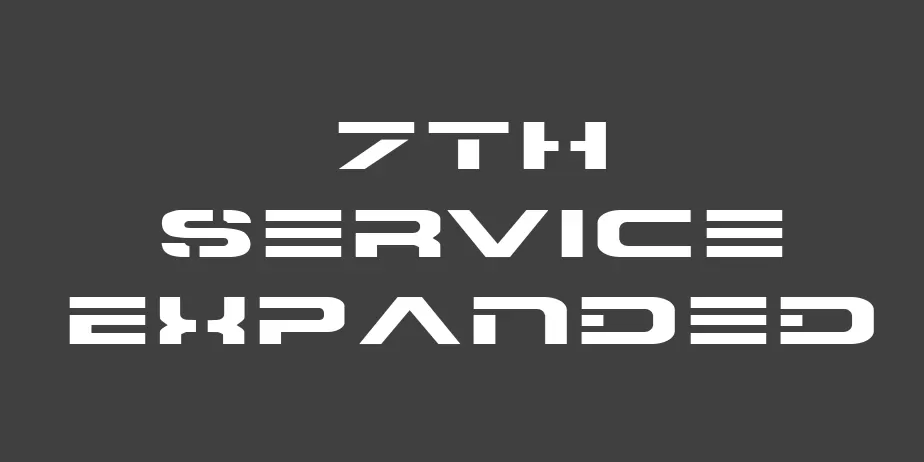 Fonte 7th Service Expanded