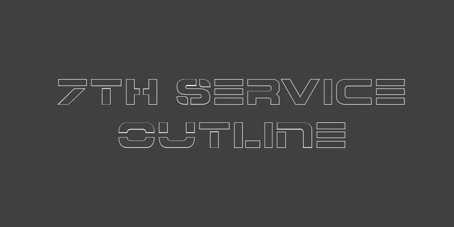 Fonte 7th Service Outline