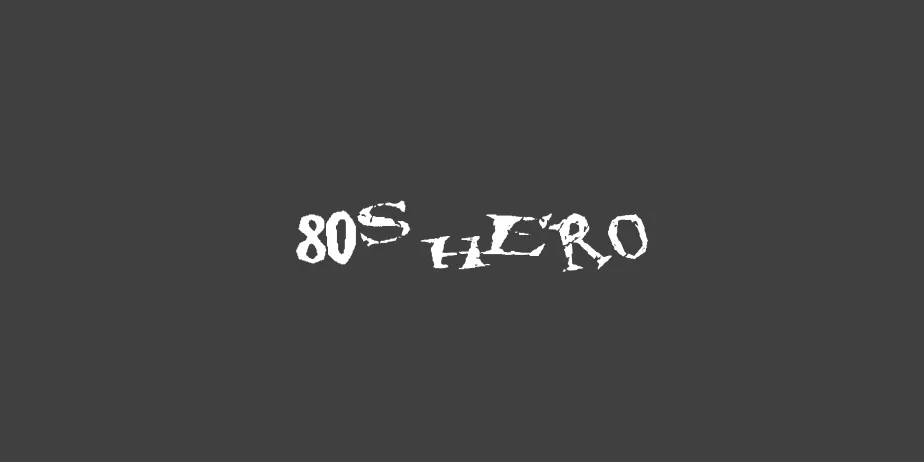 Fonte 80s hero