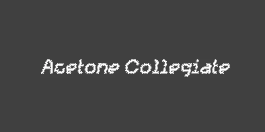 Fonte Acetone Collegiate