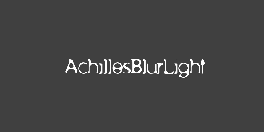 Fonte AchillesBlurLight