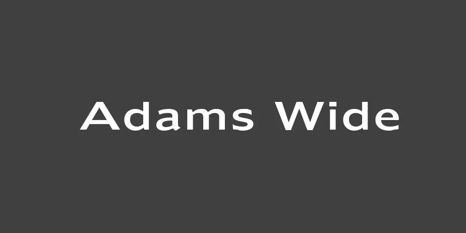 Fonte Adams Wide