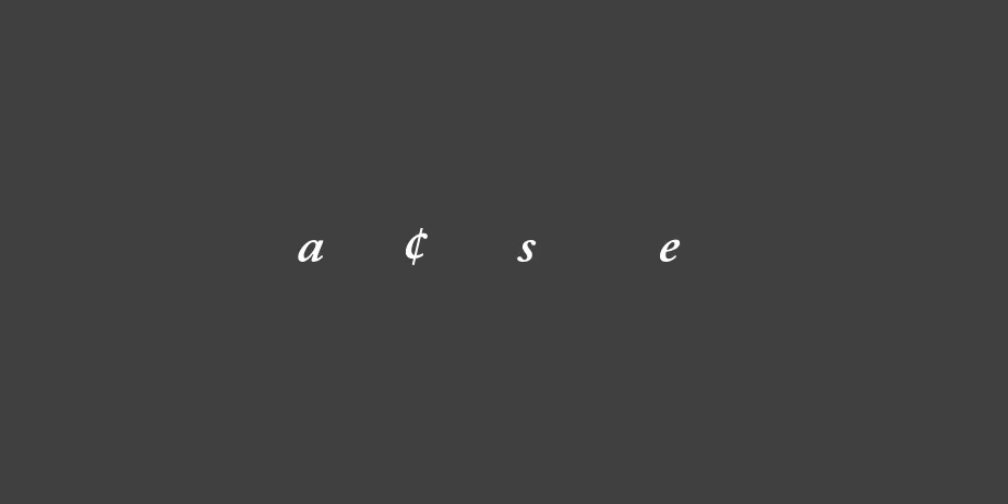 Fonte Adobe Caslon Semibold Expert