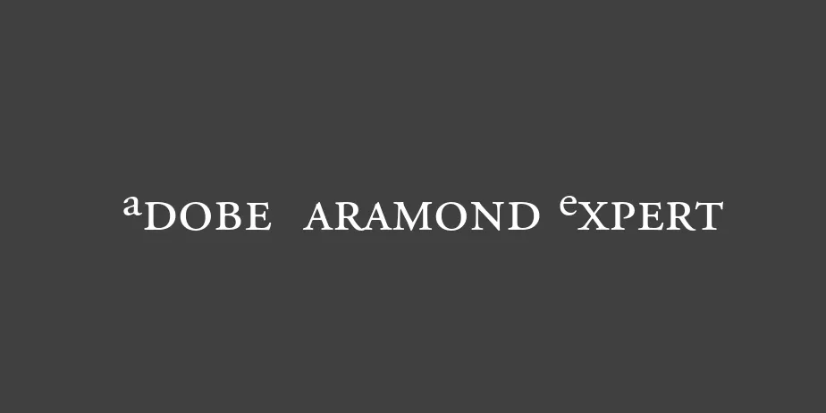 Fonte Adobe Garamond Expert