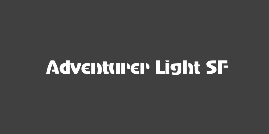 Fonte Adventurer Light SF