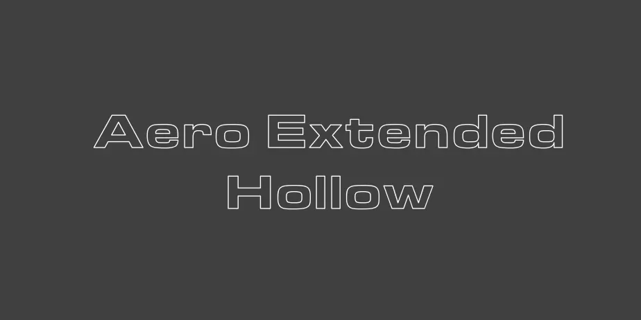 Fonte Aero Extended Hollow