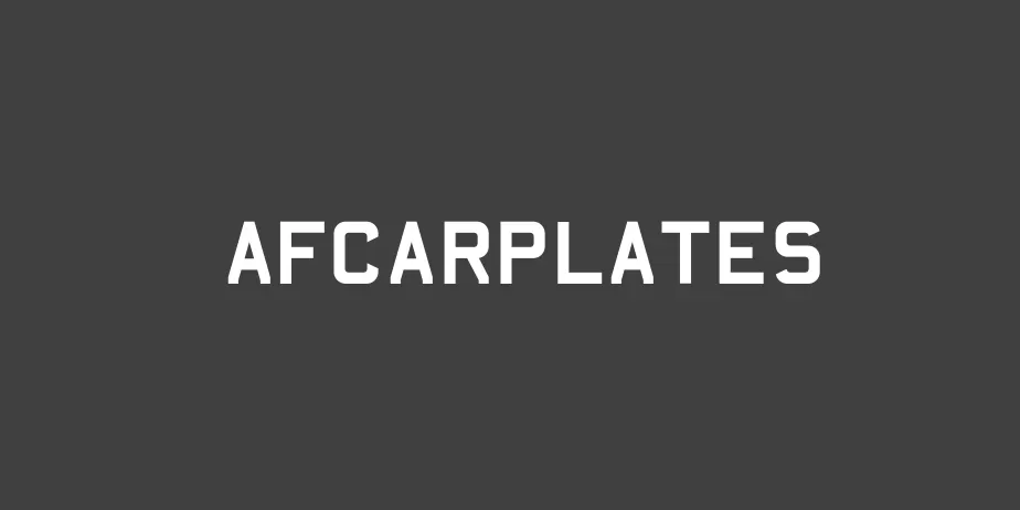 Fonte AFCarplates