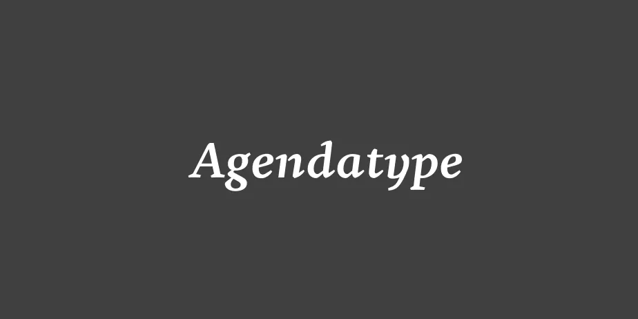 Fonte Agendatype