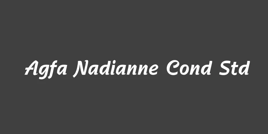 Fonte Agfa Nadianne Cond Std