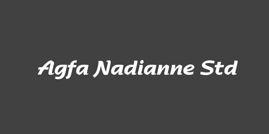 Fonte Agfa Nadianne Std