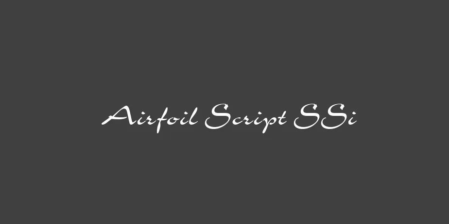 Fonte Airfoil Script SSi