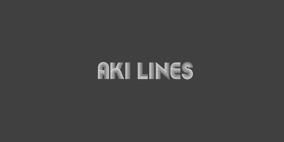 Fonte Aki Lines