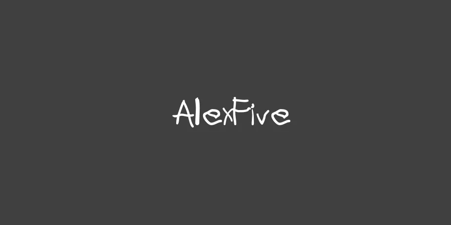 Fonte AlexFive