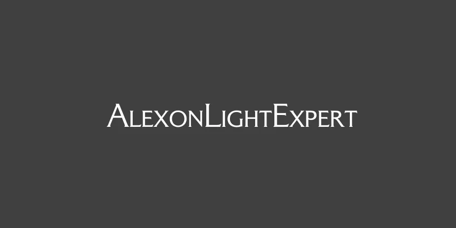 Fonte AlexonLightExpert