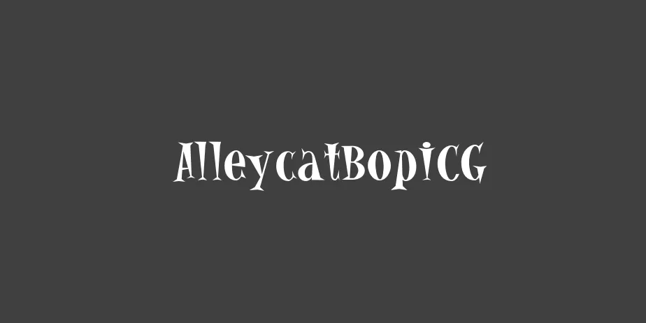 Fonte AlleycatBopICG