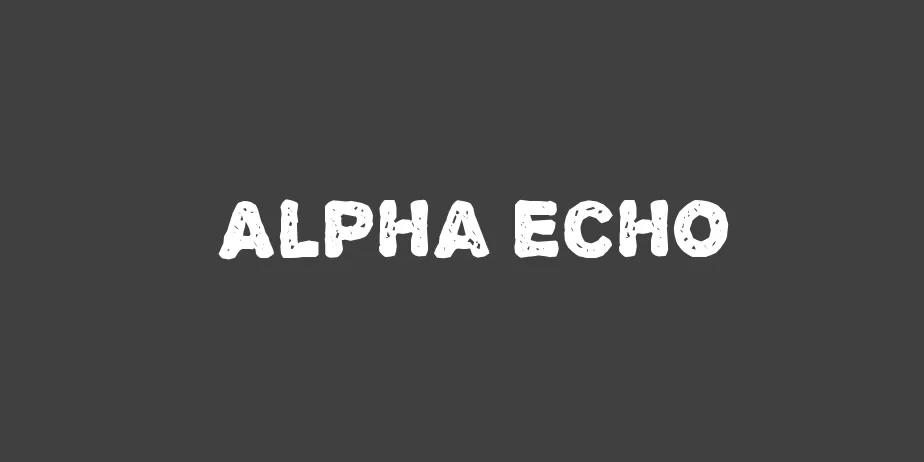 Fonte Alpha Echo