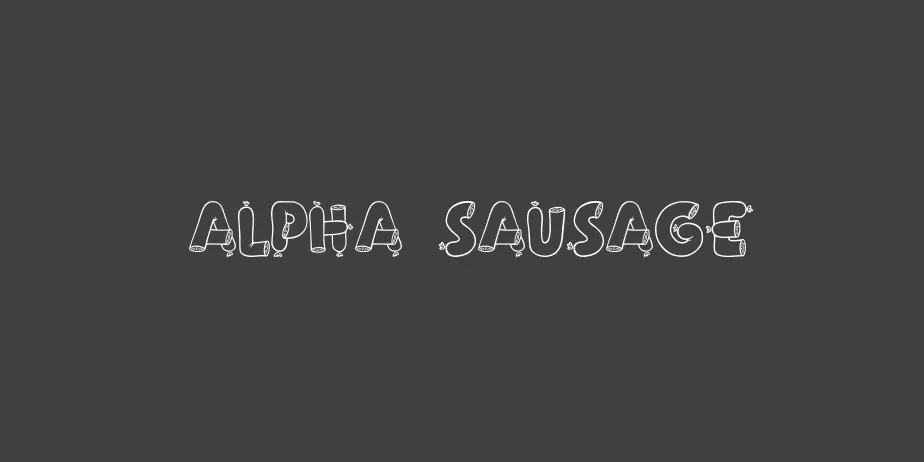 Fonte Alpha Sausage