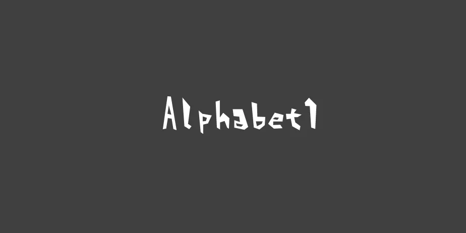 Fonte Alphabet1