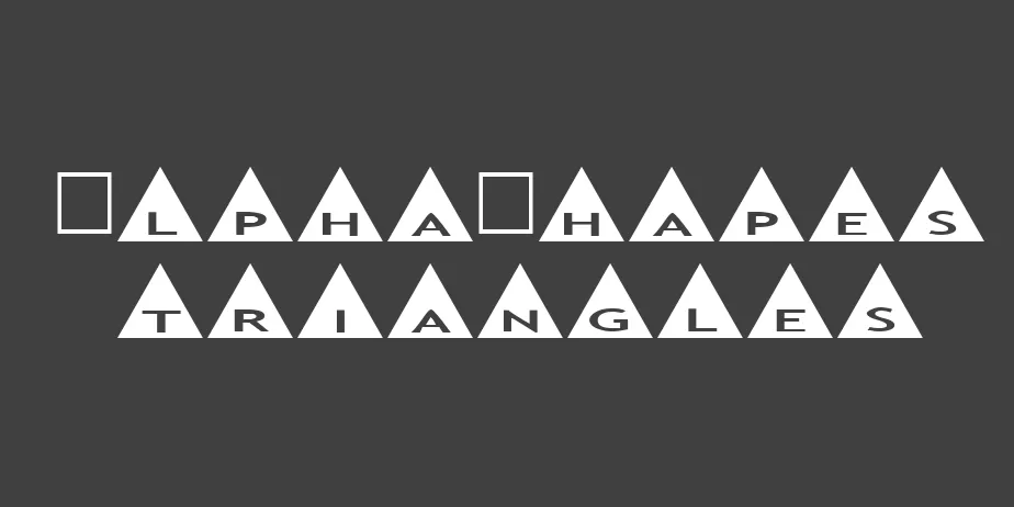 Fonte AlphaShapes triangles