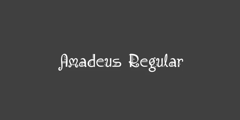 Fonte Amadeus Regular