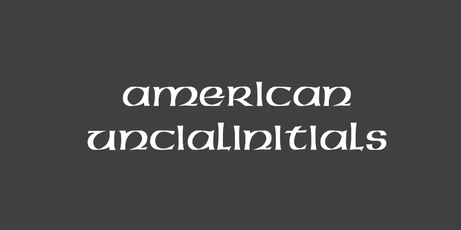 Fonte American UncialInitials