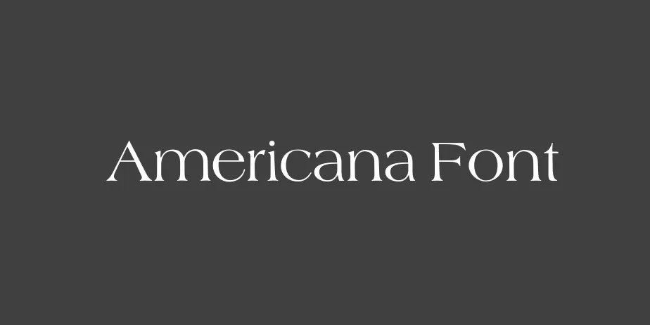 Fonte Americana Font