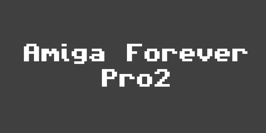 Fonte Amiga Forever Pro2