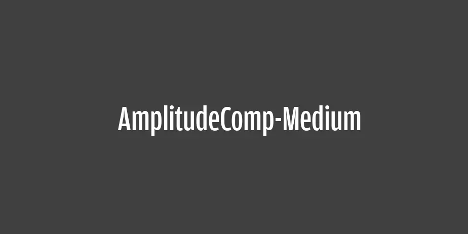 Fonte AmplitudeComp-Medium