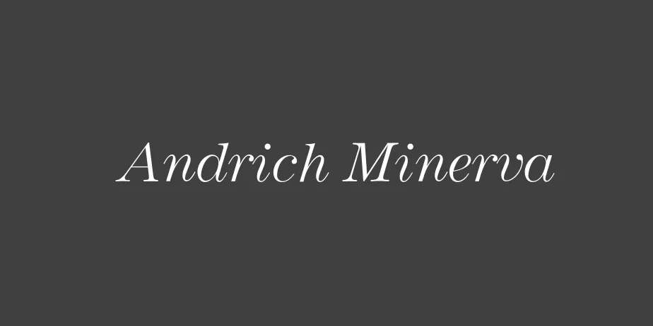 Fonte Andrich Minerva