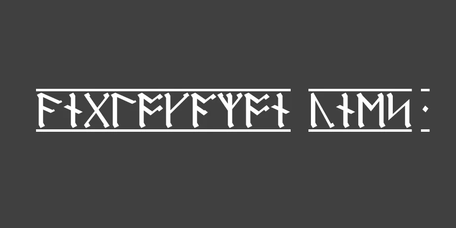 Fonte AngloSaxon Runes-1