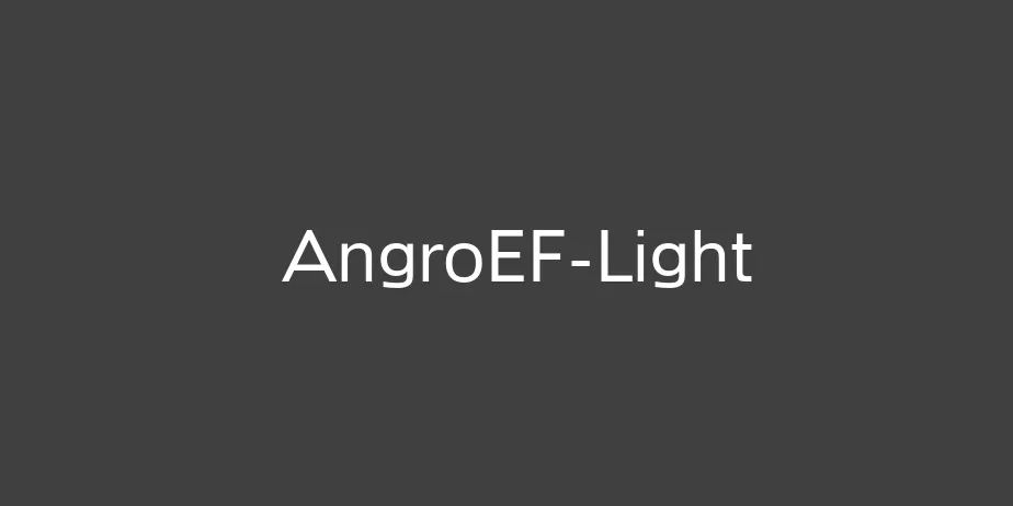 Fonte AngroEF-Light