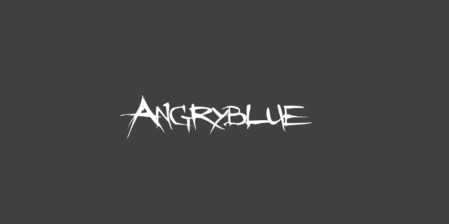 Fonte Angryblue