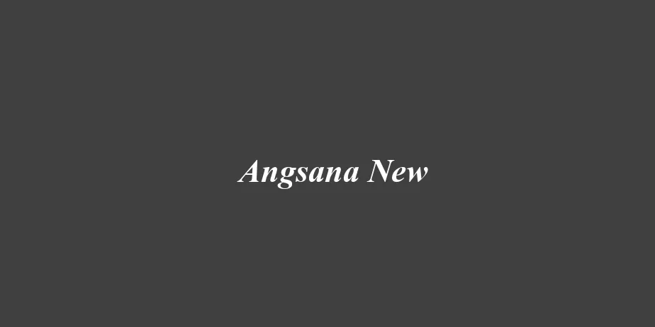 Fonte Angsana New