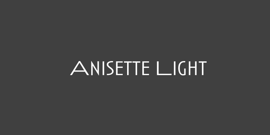 Fonte Anisette Light