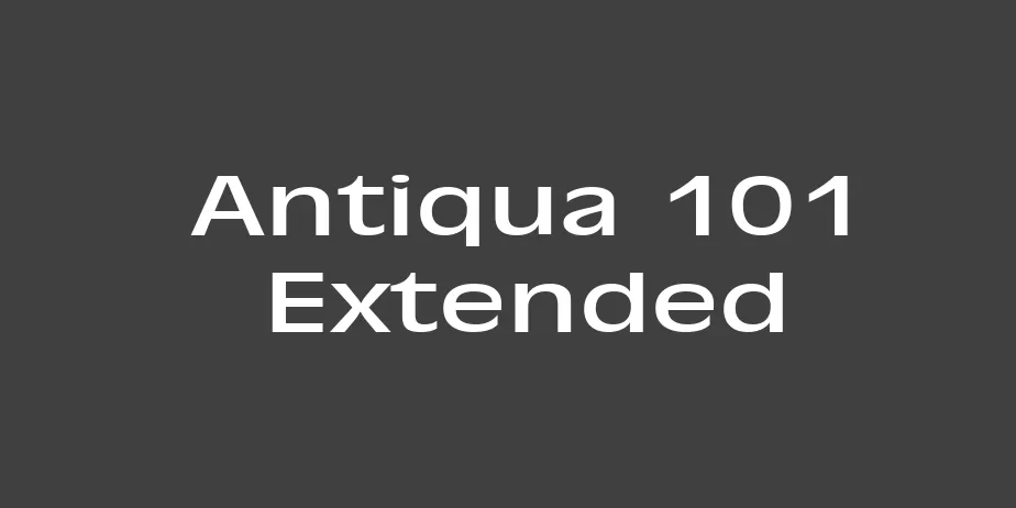 Fonte Antiqua 101 Extended
