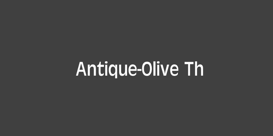 Fonte Antique-Olive Th