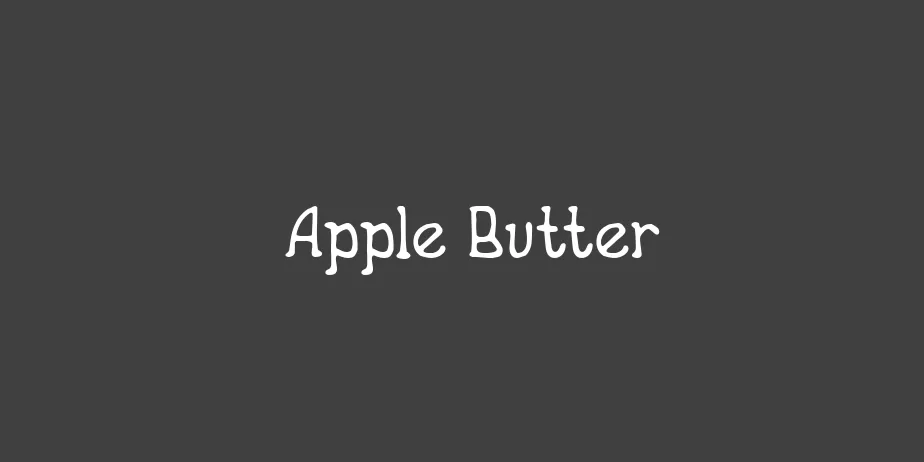 Fonte Apple Butter