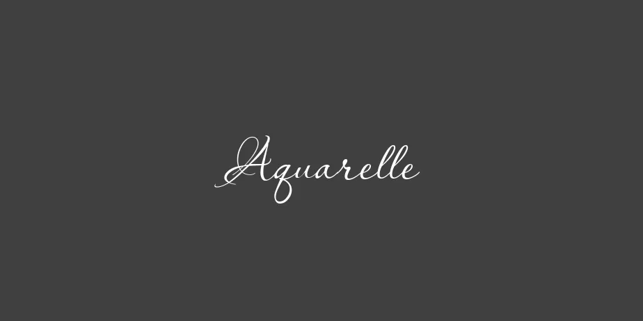 Fonte Aquarelle