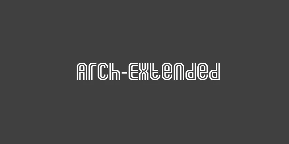 Fonte Arch-Extended