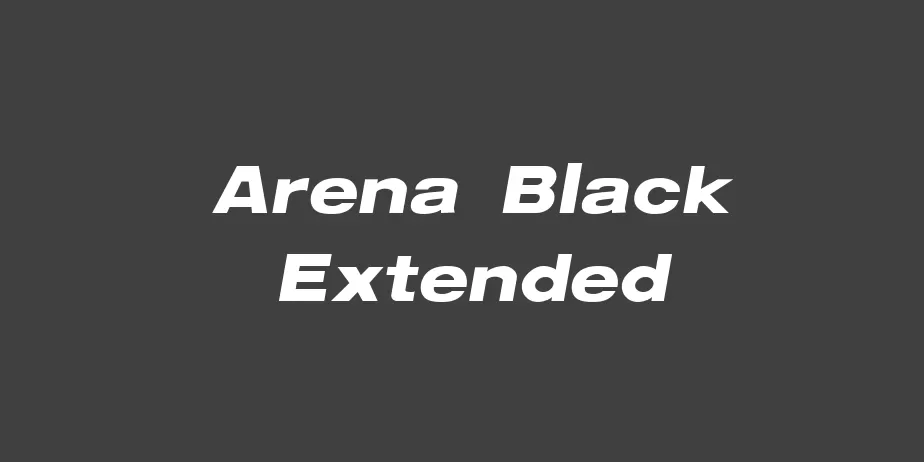 Fonte Arena Black Extended