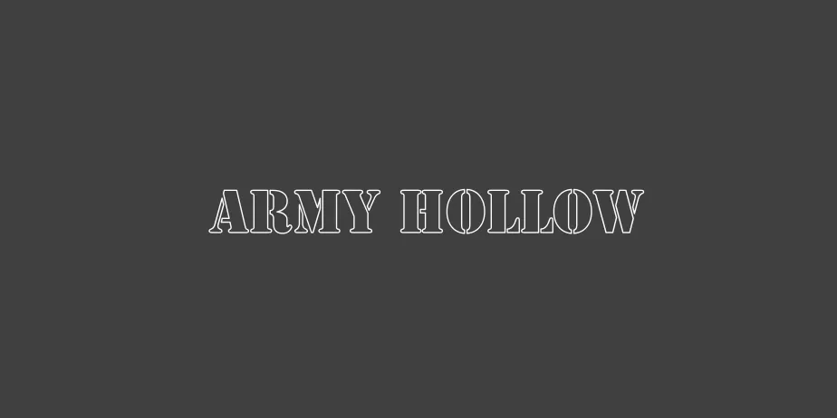 Fonte Army Hollow