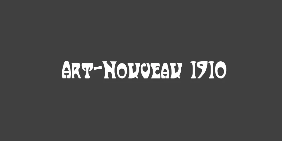 Fonte Art-Nouveau 1910