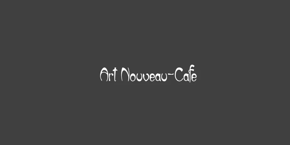 Fonte Art Nouveau-Cafe