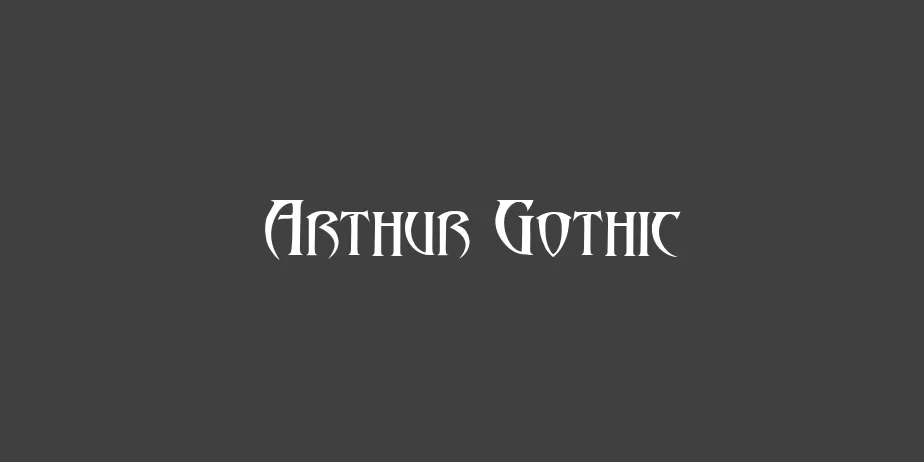 Fonte Arthur Gothic