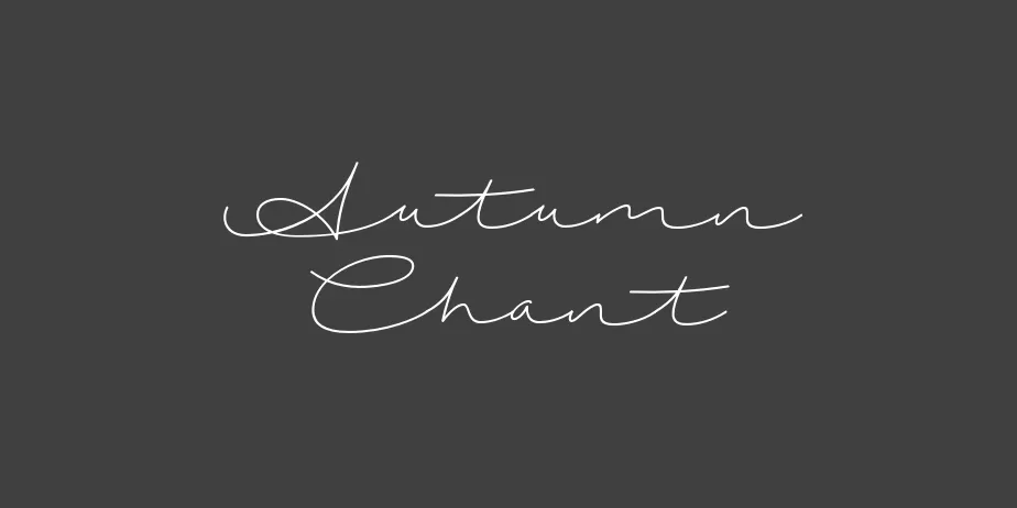 Fonte Autumn Chant