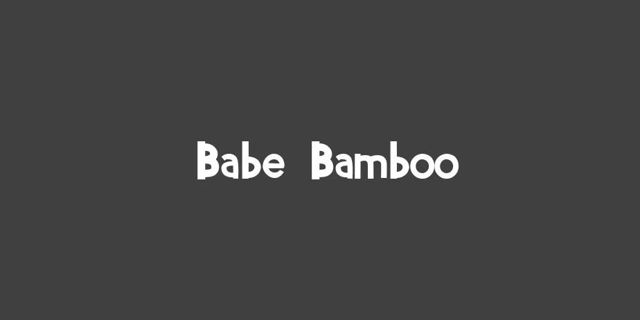 Fonte Babe Bamboo