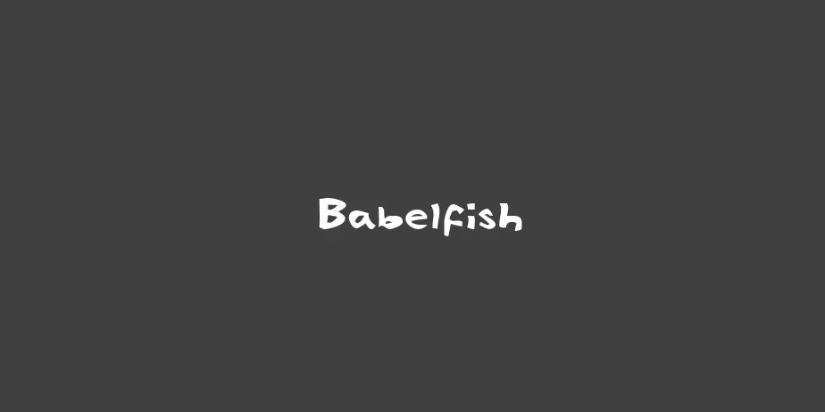 Fonte Babelfish