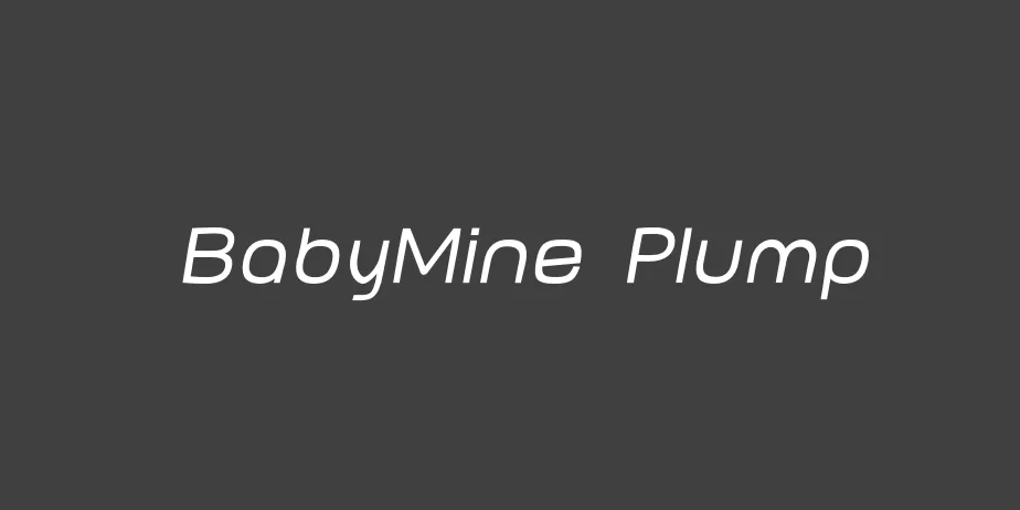 Fonte BabyMine Plump