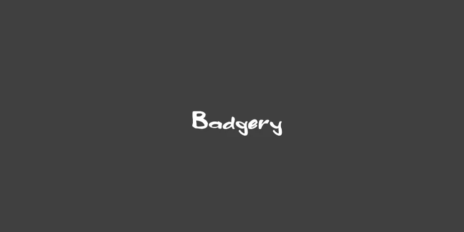 Fonte Badgery