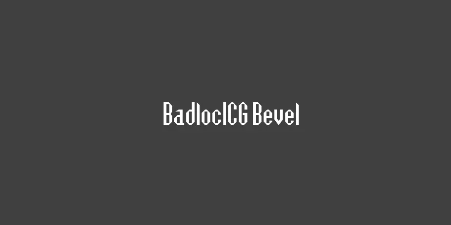 Fonte BadlocICG Bevel